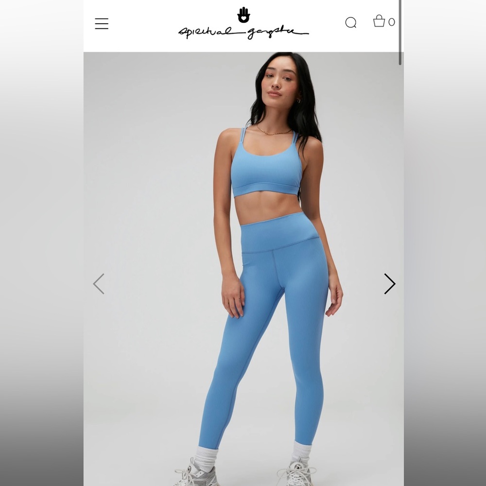Blue spiritual gangster workout set